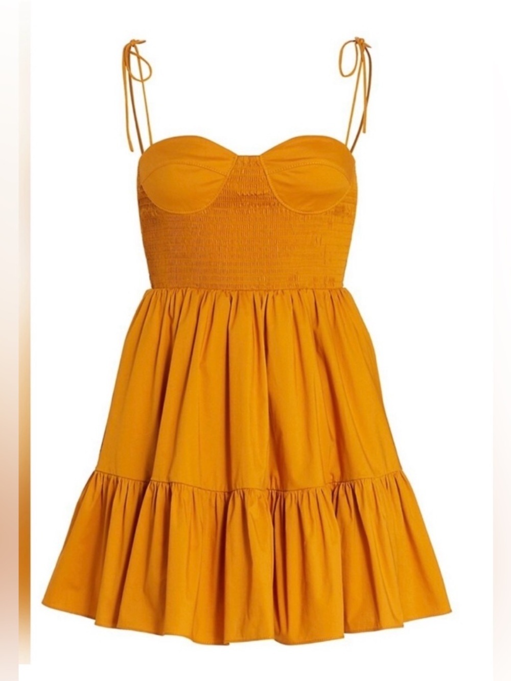 STAUD Landry Mini Dress is a cotton poplin garment
